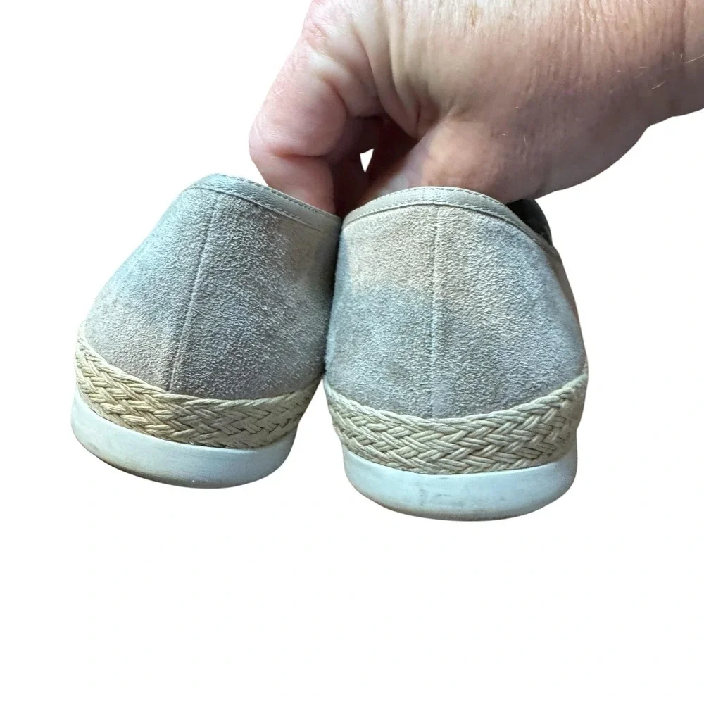 Vince Shoes Womens Size 8 Gray Suede‎ Espadrille Slip On Flats Casual Comfort